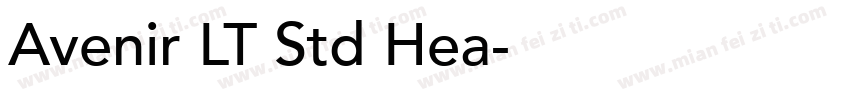 Avenir LT Std Hea字体转换